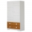 ARMOIRE A-1412 COULEUR BLANCHE ET MIEL