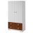 ARMOIRE A-1414 COULEUR BLANCHE ET AMBRE