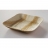 Assiette carrée 17x17cm en palmier - Lot de 25