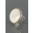 Bague Amalfi ronde nacre blanche