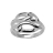 Bague argent entrelac fantaisie