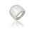 Bague argent et oxydes de zirconium