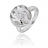 Bague argent oxyde boule