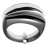Bague double argent rhodié et rhuténium