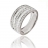 Bague or gris et diamants