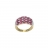 BAGUE OR RUBIS ET DIAMANTS