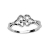 Bague petite<a title='composition florale pour la saint-valentin' href='http://www.familyby.com/boutiques/detailCategorie/4211' style='text-decoration:none; color:#333'><strong> fleur</strong></a> sans pierre argent 52.54.56.58