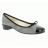 Ballerines HIRICA Laurier Velours + Vernis Femme Gris + Noir