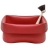 Bassine flexible rouge et sa brosse Couleur Rouge Matière Caoutchouc