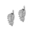 Boucles d'oreille acier carte de la corse fermoir poussette arge