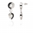 Boucles d'oreille argent et nacre collection ELLE