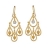 Boucles d'oreille pendante diverses boules + oxyde fermoir croch