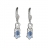 Boucles d'oreille pendante pierre ciel