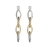 Boucles d'oreille pendantes longues bicolores