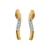 Boucles d'oreille rigide longue + oxyde fermoir poussettes pla