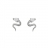 Boucles d'oreille serpent pierre oxyde zirconium