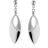 Boucles d'oreilles acier ovales