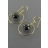 Boucles d'oreilles Andromaque or et grenat noir