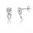 Boucles d'oreilles argent et oxyde