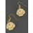 Boucles d'oreilles Bélières Fleurs Blanches