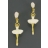 Boucles d'oreilles Blanches strass Pas de deux