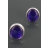 Boucles d'oreilles GALET Violet
