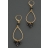 Boucles d'oreilles IMAN Bleu