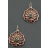 Boucles d'oreilles INCAS<a title='composition florale pour la saint-valentin' href='http://www.familyby.com/boutiques/detailCategorie/4211' style='text-decoration:none; color:#333'><strong> fleur</strong></a> rose