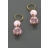 Boucles d'oreilles ligth rose Swarovski