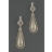 Boucles d'oreilles Longues ALEXANDRIE Argenté