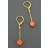 Boucles d'oreilles Petites Perles Corail