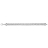 Bracelet argent maille palmier - 6mm / 19cm