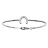 Bracelet argent rigide ovale 57*47 fer à cheval