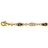 Bracelet boules noires et blanches en cage