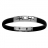 Bracelet caoutchouc et acier avec 2 salamandres