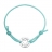 Bracelet cordon coulissant bleu maman on t'aime