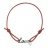 Bracelet cordon coulissant marron love et coeur découpé