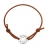 Bracelet cordon coulissant marron maman on t'aime