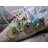 Bracelet coton Rakhi oeil de tigre + 1 perle