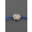 Bracelet Identity Fil Rond pavé Bleu klein