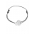 Bracelet Jackie B argent lien gris