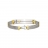 Bracelet jonc or et cable acier