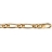 Bracelet plaqué or maille figaro 1+1 - 7mm / 21cm