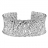 Bracelet rigide metal froisse argent