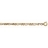 Chaine 1+2 3mm 45cm plaqué or