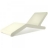 Chaise longue extérieur design blanche WOK