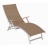 Chaise longue textilène taupe design Thanea