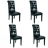 Chaises capitonnées Black Kapyton (X4)