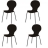 Chaises ELITE ALL BLACK (X4) Couleur Noir