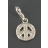 Charms peace & love strass